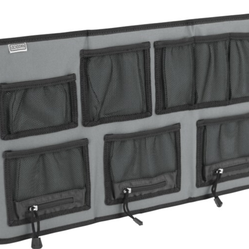 LOCKDOWN Hanging Organizer Large Gray and Black
